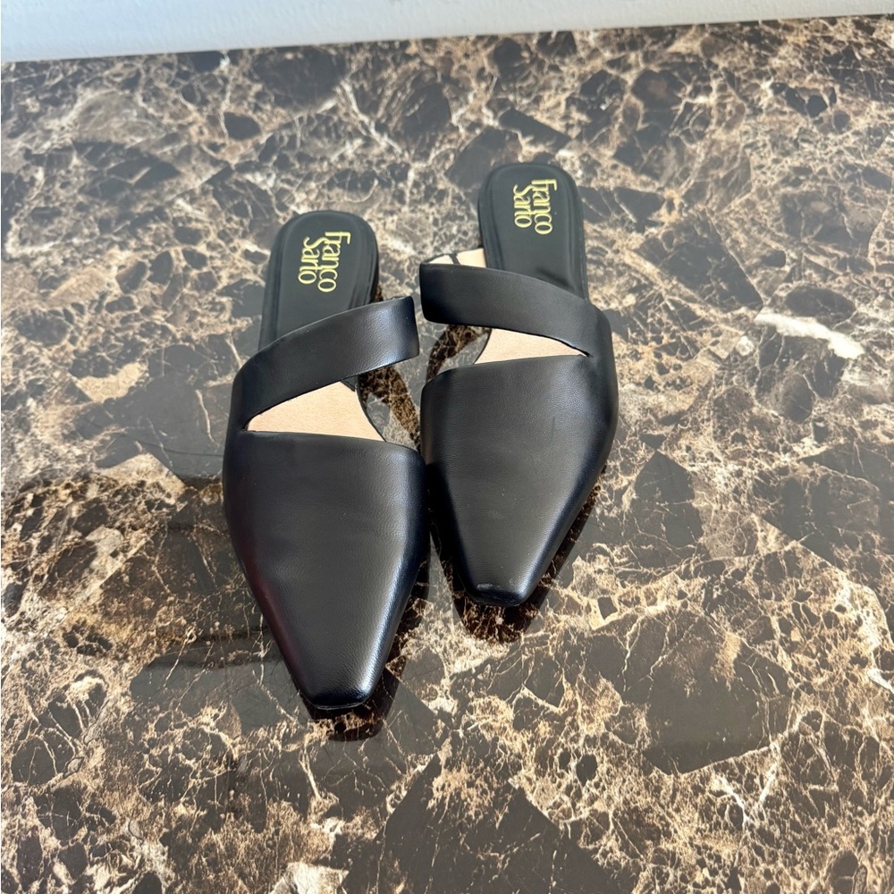 Franco Sarto Black Mules